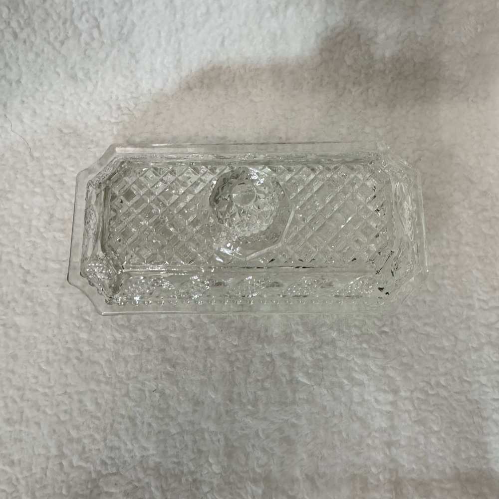 Avon Glass Butter Dish